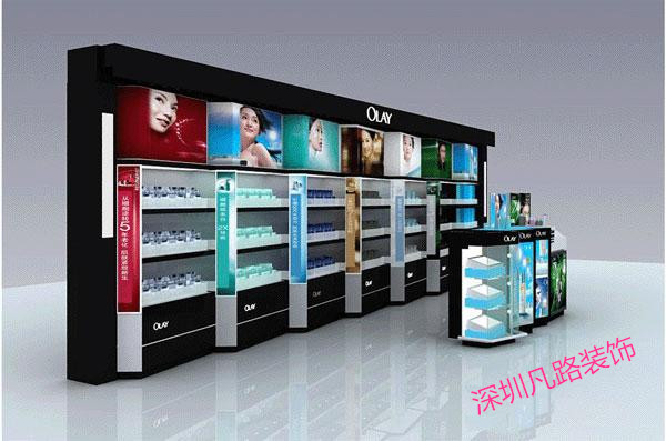商場擺化妝品展示柜臺需要注意的細節那些細節
