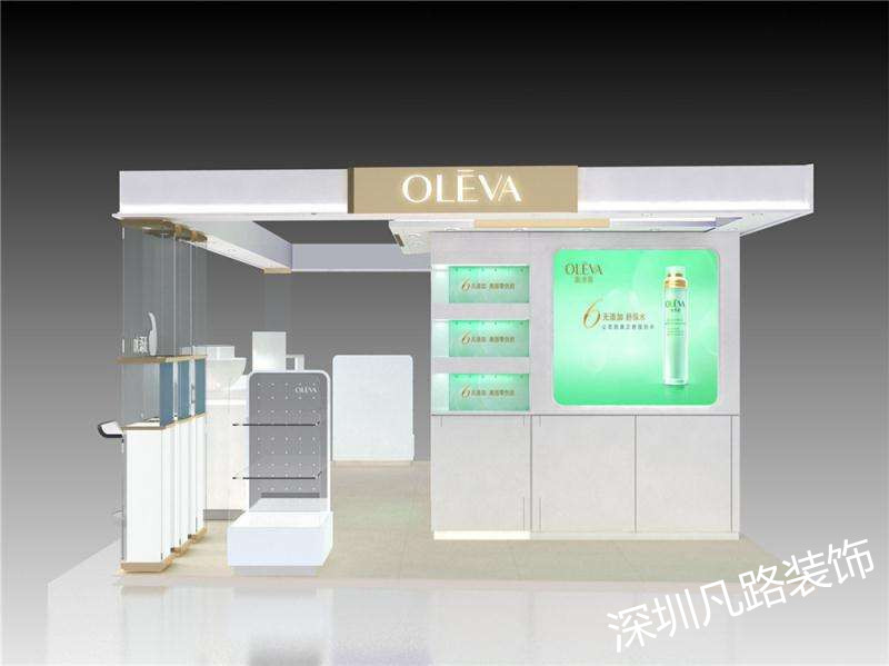 化妝品展柜設(shè)計(jì)，感性展柜陳列道具