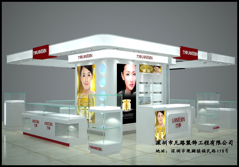 展柜廠訂做化妝品展柜多少錢？