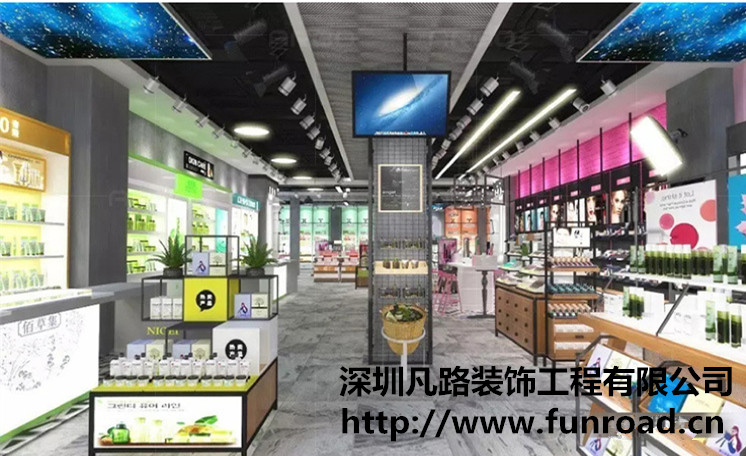 化妝品烤漆展柜與玻璃展柜之間的不同
