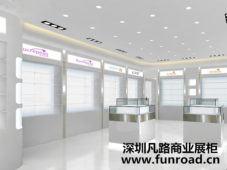 化妝品展柜保持亮麗的方法!