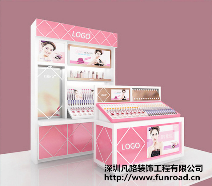 化妝品柜臺要定做目的?非定做化妝品展柜有什么缺點?