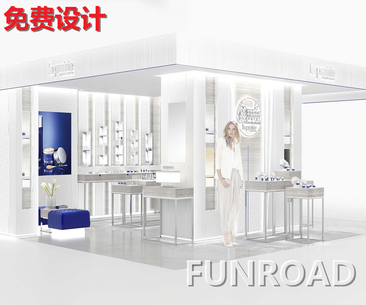 2017年冬季最新化妝品展示柜臺(tái)流行趨勢(shì)以及效果圖