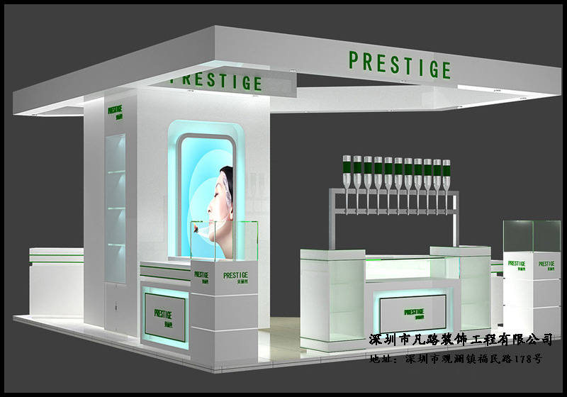 這樣制作的化妝品展示柜臺讓你的眼睛亮起來！