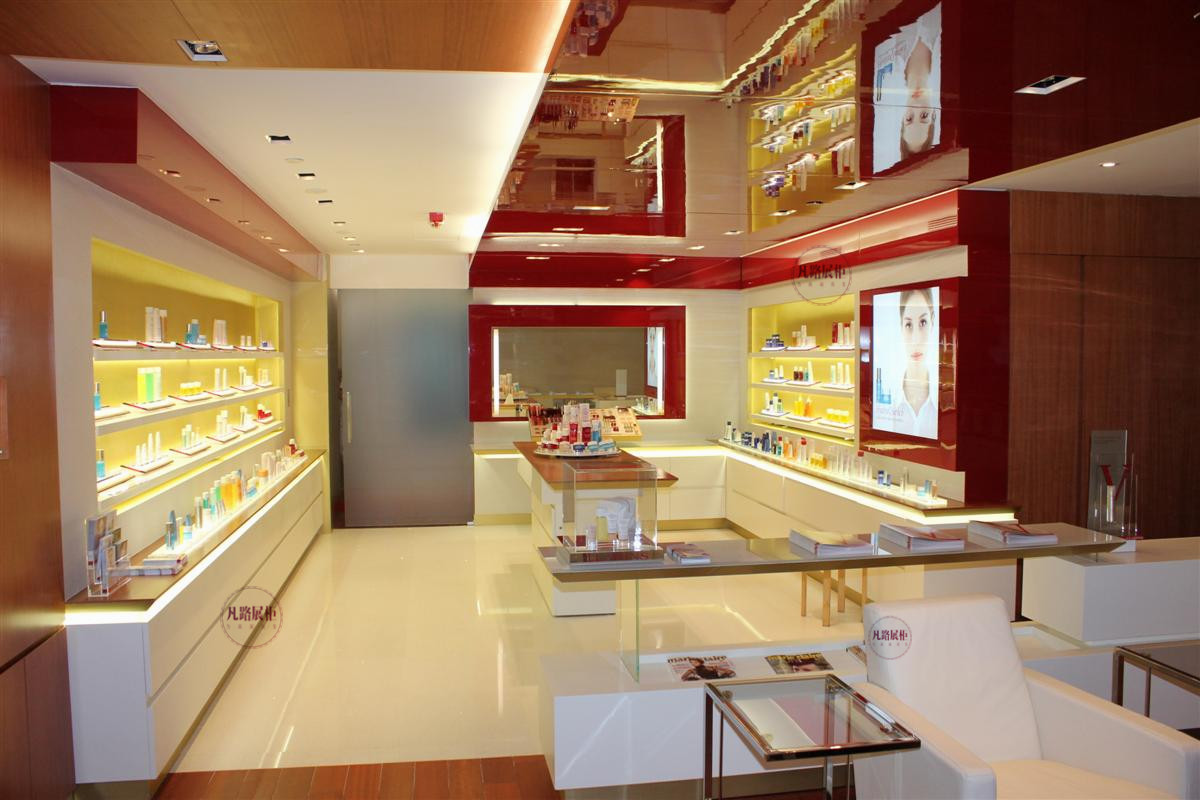 化妝品展示柜的作用僅僅是擺放化妝品這么簡單？