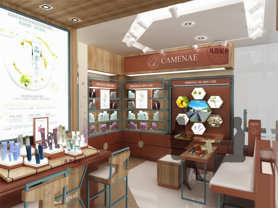 化妝品門店選對展柜是吸引消費者很重要因素