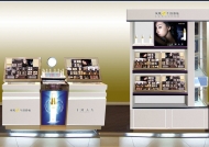 防火木質化妝品展示柜設計制作
