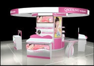 化妝品展示柜定制，依據(jù)什么來設(shè)計燈箱？