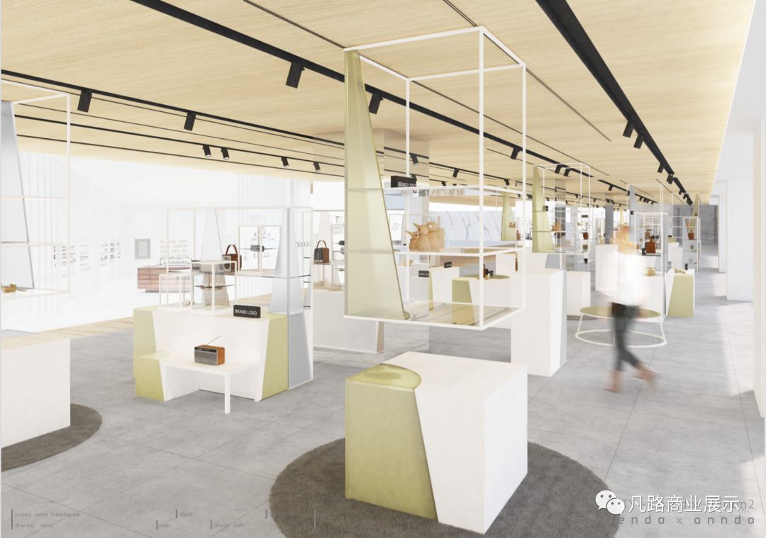 上海華潤商場展柜效果圖