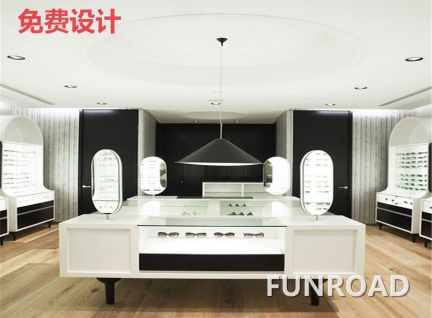 國(guó)際品牌眼鏡店展柜設(shè)計(jì)陳列效果圖