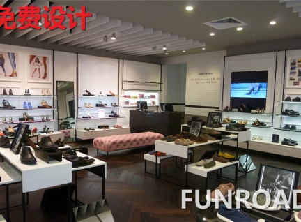 商場品牌包包鞋子展示柜臺(tái)設(shè)計(jì)效果圖