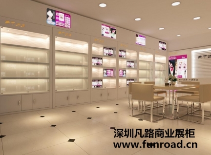 山東2017新款訂制化妝品展示柜臺(tái)設(shè)計(jì)效果圖-可訂制