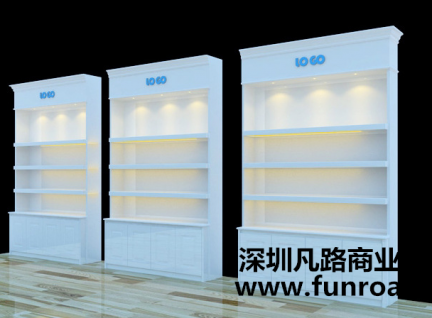 可家用可商用木質烤漆化妝品柜臺設計效果圖-可訂制