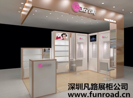 新款2017秋季訂制木質烤漆化妝品柜臺制作效果圖-可訂制