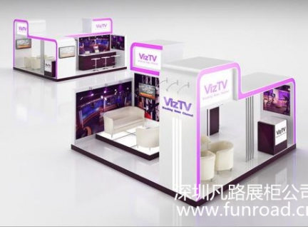 白色木質烤漆彩妝柜，化妝品展示柜臺