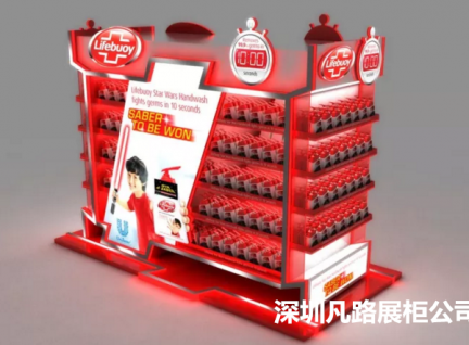 出口歐美凡路設計新款化妝品柜臺展示效果圖