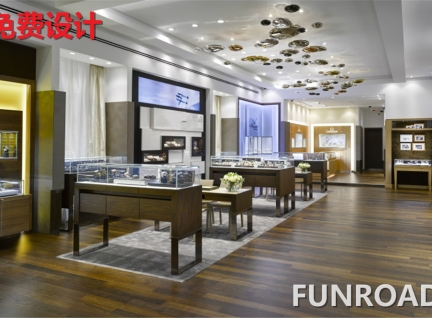 funroad新設計中高端定制類手表展示柜設計案例