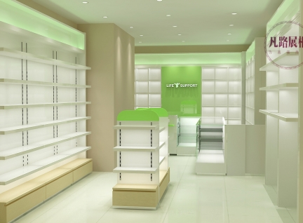 出口木質(zhì)精品化妝品展示柜設(shè)計制作案例