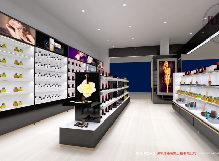 凡路出口意大利化妝品專柜設計案例效果圖