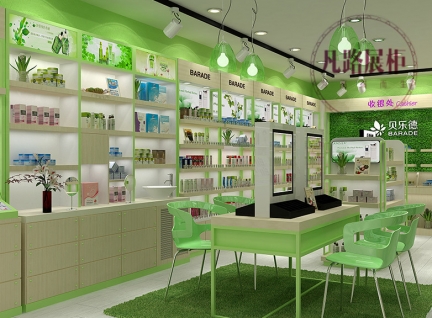深圳化妝品展示柜陳列柜門店圖片