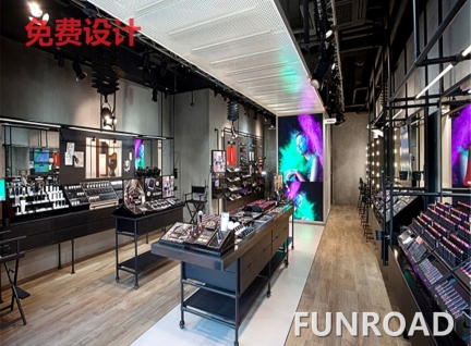 商場(chǎng)專柜展示柜彩妝柜定做