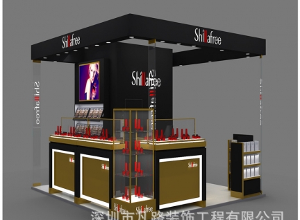 化妝品展廳設計-3d效果圖