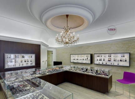 日內(nèi)瓦鐘表店展柜案例