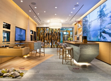 豪華鐘表店展柜設計案例