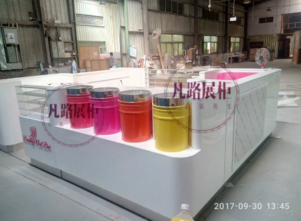 深圳展柜廠家批發定制美甲展示柜臺