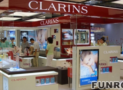 商場化妝品亞克力中島展亭