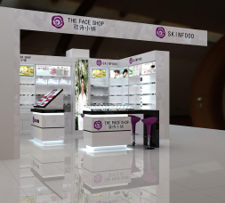 個(gè)性定制，商場(chǎng)化妝品展示柜臺(tái)
