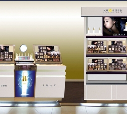 中高端亞克力化妝品展柜設(shè)計(jì)陳列效果圖