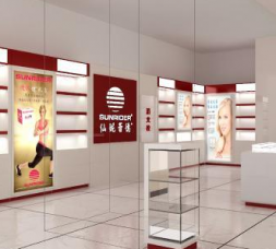 CK頂級(jí)設(shè)計(jì)化妝品展柜訂制款展示效果圖