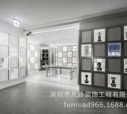 歐式白色簡(jiǎn)約眼鏡展柜設(shè)計(jì)效果圖
