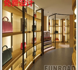 國際品牌包包展示柜商業空間陳列效果圖