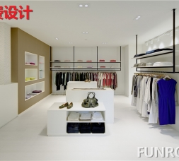 商業奢飾品衣服包包展示柜臺設計效果圖