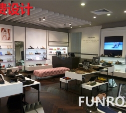 商場品牌包包鞋子展示柜臺設計效果圖
