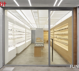 大氣眼鏡店眼鏡展示柜臺設計效果圖