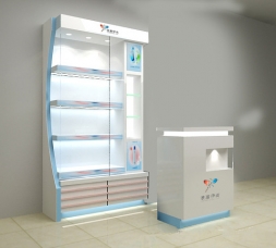 化妝品展柜-01，可來圖訂制