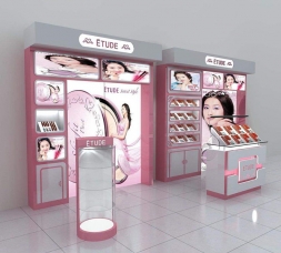 C1-化妝品展柜加柜臺一套-可來圖訂制