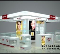 xy-新款化妝品展柜柜臺陳列效果圖-可來圖訂制