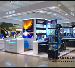 深圳水貝客戶訂制化妝品展示柜臺設計效果圖-可來圖訂制
