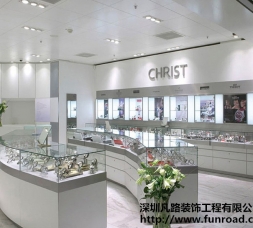 出口歐式卡地亞不銹鋼手表展示柜設計效果圖-可訂制