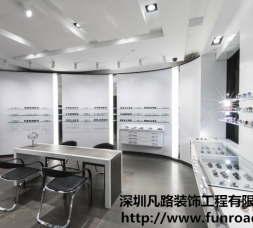 凡路出口澳洲不銹鋼手表展示柜臺陳列設計效果圖-可訂制