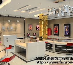 復試木質烤漆品牌手表點展示柜臺設計陳列效果圖-可訂制
