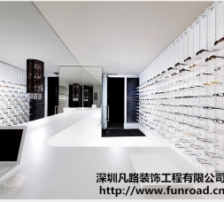 凡路出口歐式品牌眼鏡店展示柜臺設計效果圖-可訂制