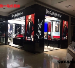 商場(chǎng)化妝品彩妝擺放柜臺(tái)設(shè)計(jì)制作效果圖