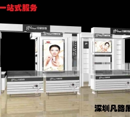 這樣流向型的化妝品柜臺(tái)設(shè)計(jì)你喜歡嗎