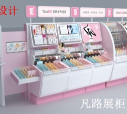  凡路定制展柜粉色系列，糖果店的擺放