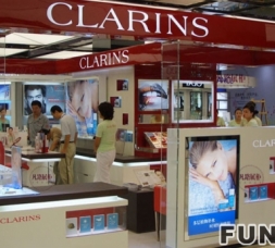 商場(chǎng)化妝品亞克力中島展亭